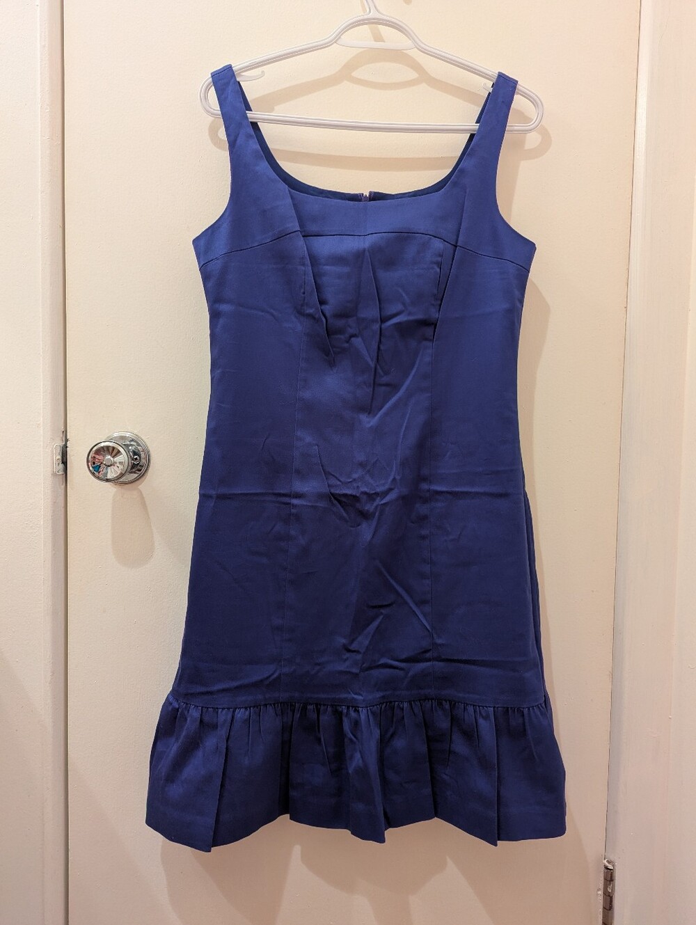 Vibrant Blue Scoop Neck Dress